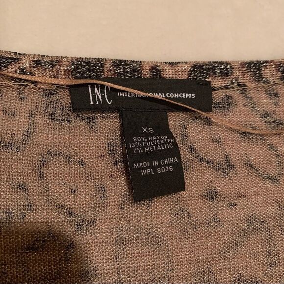 𝅺NEW I-N-C International Concepts Animal Print Knit Long Sleeve Sweater NWOT - Picture 9 of 10